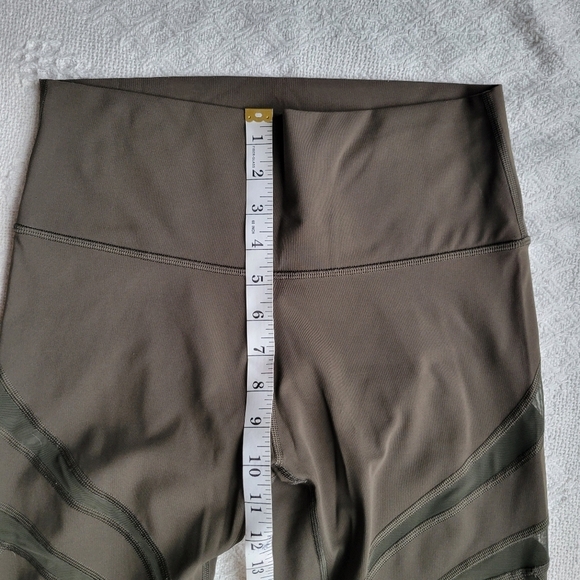 Lululemon Wunder Under Athletic High-Rise Crop Legging 21" *MeshDark Olive - Picture 9 of 10